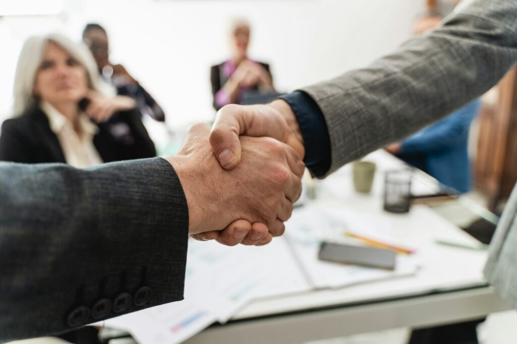 Corporate Handshake - Successful Agreement